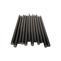 Pensil Plastik Daur Ulang HB/2B Bentuk Heksagonal Hitam Isi Grafit 2.2mm Kemasan Lepas untuk Perlengkapan Sekolah Alat Tulis Logo Kustom
