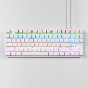 87 Key TKL Wired Mechanical Gaming <b>Keyboard</b> 75% Layout LED Backlit Ergonomic Office Game for PC Lap Compact TKL Layout 87 Key Te - Product Image 1