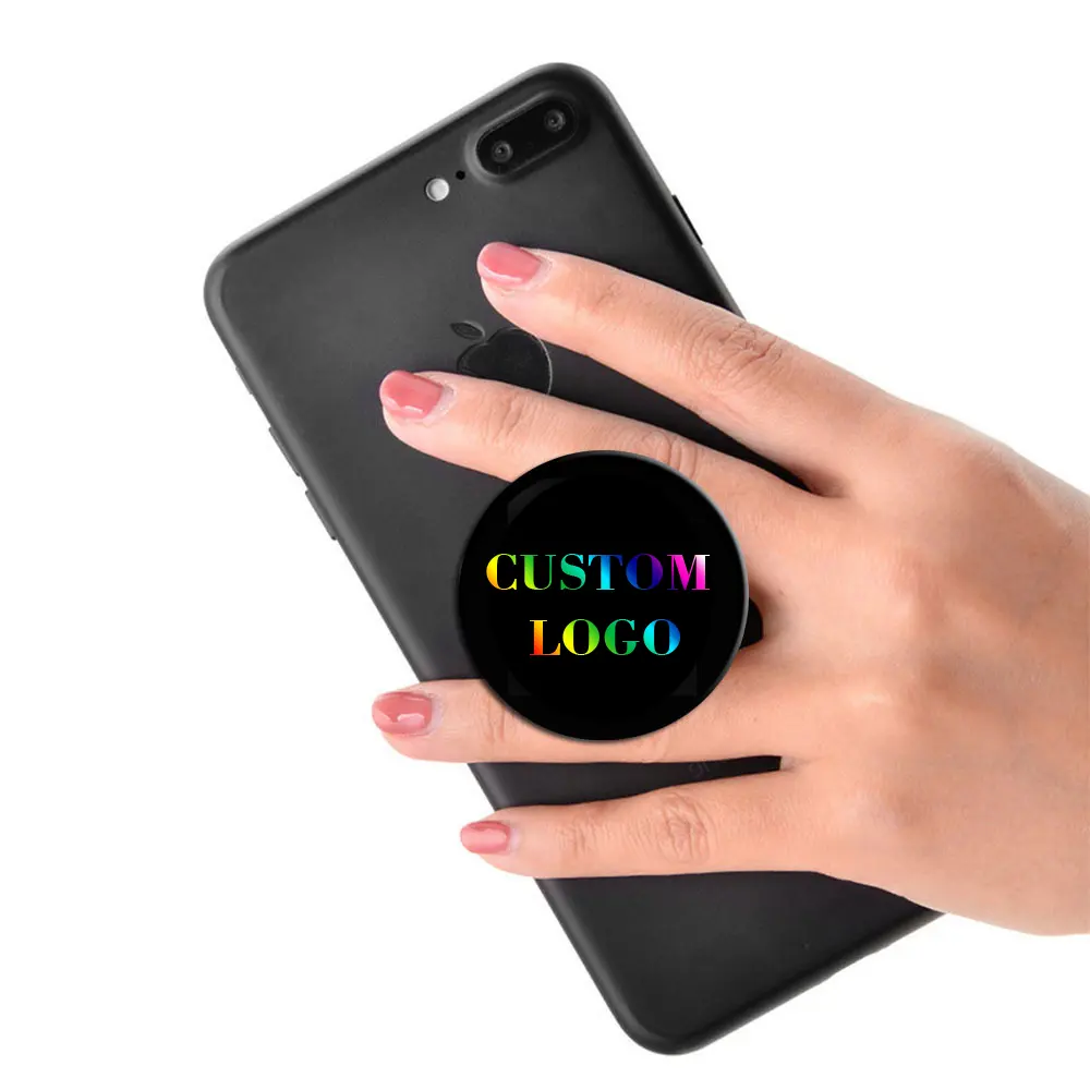 Free Sample Mobile Accessories Free Custom Logo Printing Phone Grip Holder Poppings Socket Cell Phone Sockets