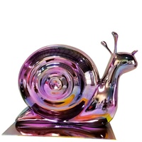 Statues d'escargot sculpture d'escargot de jardin en fibre de verre sculpture d'escargot à vendre