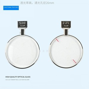 Lente Convexa de Optometría de Gran Apertura con Borde Metálico, 38mm, con Asa y Graduación de Doble Cara - Product Image 2