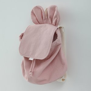 Sac à dos <span class=keywords><strong>personnalisable</strong></span> en coton pour enfants, grande capacité avec oreilles d'ours, pour tout-petits et élèves de <span class=keywords><strong>maternelle</strong></span> - Product Image 5