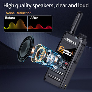 Talkie-walkie réseau ABBREE GP-268 <span class=keywords><strong>POC</strong></span> avec Zello WiFi, portée illimitée, appels mondiaux, radio amateur pour chantier de construction, <span class=keywords><strong>ski</strong></span> - Product Image 3