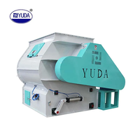 Mélangeur d'aliments pour animaux YUDA, mélangeur d'aliments pour volailles à double arbre à palettes, machine de pré-mélange d'aliments, 1500 kg/lot, 22 kW