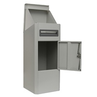 Boîte à colis en acier galvanisé de grande taille, 12 pouces, étanche, résistante aux intempéries, antivol, durable, avec serrure intelligente pour la livraison de colis