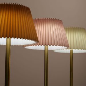 モダンシンプルなプリーツ生地メタルテーブルランプクロスボーダーベッドサイドアンビエントライト充電式ナイトライト - Product Image 2