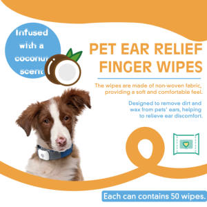 ผ้าเช็ดทำความสะอาดหูสำหรับสุนัขออร์แกนิคแบบปรับแต่งได้ผ้าเช็ดทำความสะอาดหูสำหรับสุนัขเป็นมิตรกับสิ่งแวดล้อม - Product Image 2