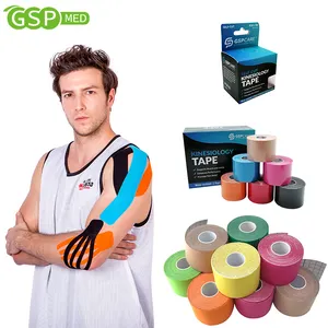 Campioni gratuiti Multicolor Sport Muscle Cure Physio Health Care Muscle Physical Cotton Elastic Kinesiology K Tape con CE