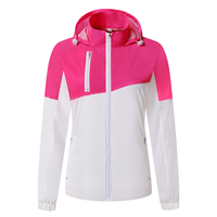 Veste de course rose respirante et légère haute visibilité au design personnalisé, réfléchissante
