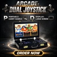Console de Jeu Rétro Pliable 19,5 Pouces avec 26800 Jeux, 32 Go, Métal, VGA, USB