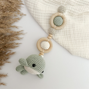Juguete de ganchillo para bebé, colgante de ganchillo para bebé, arco de juego, gimnasio de bebé con Tortuga, medusas, pulpo, ballena, juguete - Product Image 2