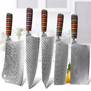 Ensemble de couteaux Damas <span class=keywords><strong>5</strong></span> pièces, ensemble de couteaux de cuisine professionnels, lames en acier VG10, ultra-affûtées, couteaux de chef <span class=keywords><strong>Santoku</strong></span> avec boîte cadeau pour femmes - Product Image 2