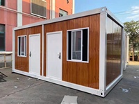 Maison de pré-assemblée de luxe, conteneur à deux étages, pour construction d'appartement, portable, 60 ou 40 pieds