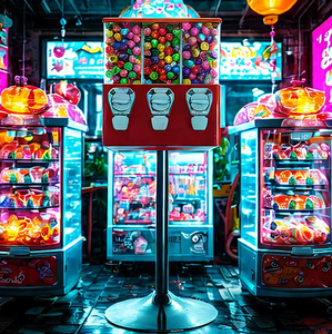 2025 Factory Price Small Metal Candy Vending Machine Coin &amp; QR <strong>Code</strong> Token Payment System Hot Retail <strong>Sales</strong> - Product Image 1