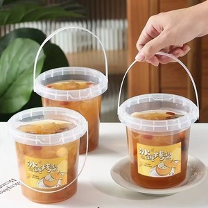 ถ้วยพลาสติกใส PP ขนาด 16 ออนซ์ สำหรับใส่อาหาร แบบใช้แล้วทิ้ง พร้อมฝาแบบมีรูและหูหิ้ว เหมาะสำหรับเครื่องดื่มแบบนำกลับบ้าน เช่น ชานมไข่มุก ชานมผลไม้ - Product Image 2