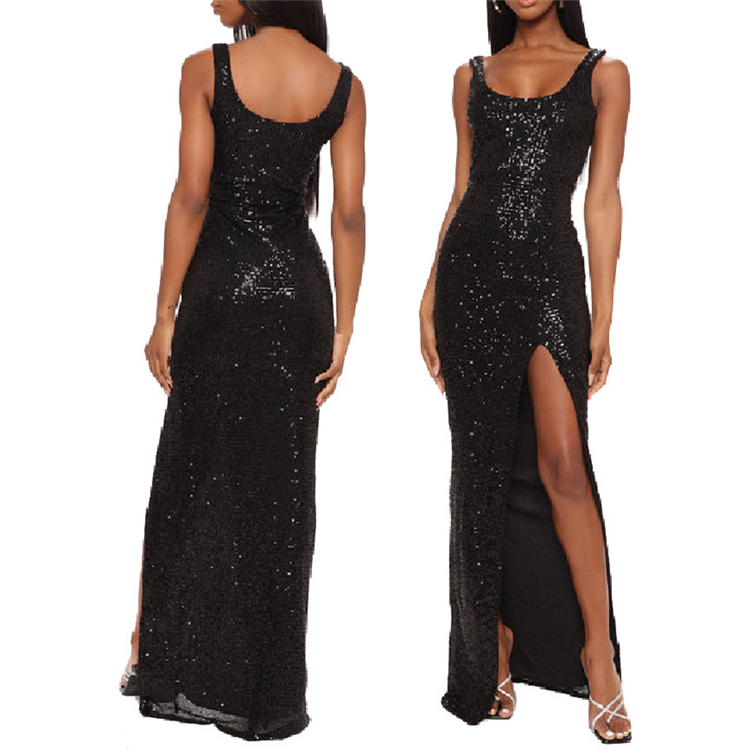 2022  elegant wideneck women gowns Sexy ladies party evening dresses