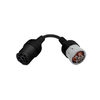 Mejor fábrica personalizado negro hembra a macho Sae 1708 J1708 Cable para lector de código