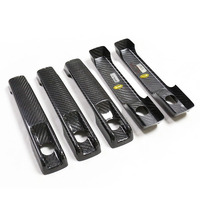 Couvre-poignée de porte en fibre de carbone W464 pour Mercedes Benz G63 G500 G350 G400, garnitures de protection de porte extérieure