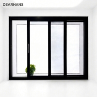 Fenêtres coulissantes en aluminium modernes à double vitrage pour balcon avec moustiquaire, conformes à la norme AS2047, pour usage en villa