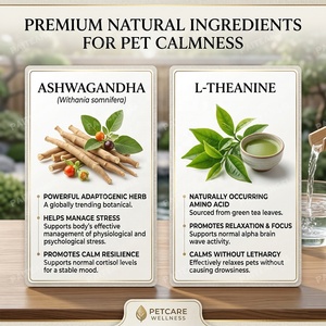 Complément OEM Apaisant pour Chiens et Chats : Capsules Calmantes à la L-Théanine et Ashwagandha – Formule Vétérinaire Marque Blanche - Product Image 2