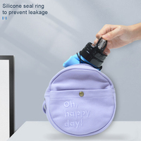 Jolie Bouteille d'Eau en Silicone Enroulable, Colorée, 450 ml, Sans BPA, Anti-Fuite et Incassable pour la Rentrée des Classes Enfants et Étudiants