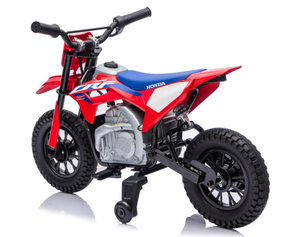 รถของเล่นเด็กขับขี่ได้ รุ่น CRF 450R ใช้แบตเตอรี่ 24V สำหรับเด็กอายุ <span class=keywords><strong>2</strong></span>-4 ปี ความเร็ว <span class=keywords><strong>3</strong></span>-5 กม./ชม. สตาร์ทด้วยปุ่มกด พร้อมระบบกันสะเทือนแบบสปริง - Product Image 4