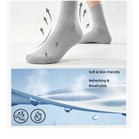Chaussettes légères décontractées pour jeunes, respirantes, sportives, à séchage rapide, anti-humidité, en maille alvéolée, ajustées, non compressives, sans coutures