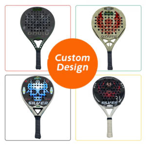 Raqueta de Pádel Personalizada Ligera de Alta Resistencia de Fibra de Carbono, Forma de Diamante, 12K, Mejor Agarre de Raqueta, Nylon, Portátil - Product Image 3