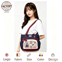 Sac fourre-tout Ita grande capacité avec fenêtre transparente en PVC, sac à bandoulière unisexe pour les sorties quotidiennes et les spectacles en direct, personnalisation OEM ODM