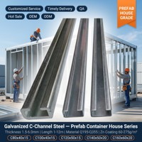 Acier structurel galvanisé à froid haute résistance Q345 Q235, profilés en acier galvanisé, poutre en acier galvanisé en forme de Z