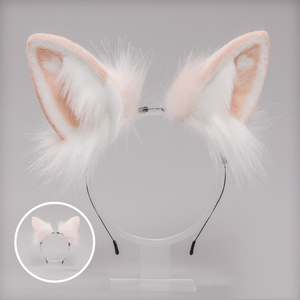 E0075 handmade csosplay đáng yêu thỏ Fox Tai Headband với trái tim sang trọng thỏ tai Hari Hoop Lolita tóc phụ kiện Quà Tặng - Product Image 2