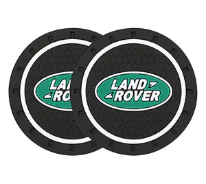 2022 Hot Silicone Anti Slip Cup Mat Compatible with Car Logos (Set of 2, 2.75" Diameter)