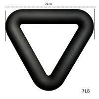 Anneau en fer triangle en fonte, équipement de yoga, haltère multifonctionnel pour squats, musculation, Pilates et exercices de fitness