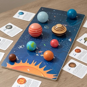 Gioco Educativo in Legno per Bambini, Puzzle dei Pianeti dell'Universo, Tavola di Abbinamento per l'Educazione Precoce - Product Image 2
