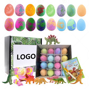 Œuf de dinosaure végétalien écologique OEM pour le bain des enfants, soin de la peau et plaisir au bain, coffret cadeau avec logo personnalisé - Product Image 1