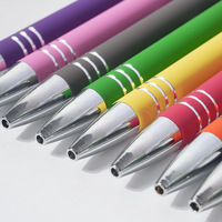 Stylo à bille Celena à finition mate en métal stylo doux au toucher stylo à bille imprimé avec logo personnalisé bon marché stylo cadeau promotionnel en métal