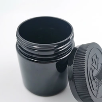 45ml 60ml 75ml 100ml 120ml 150ml 220ml Botol Plastik PET CRC Hitam dengan Tutup Sekrup, Wadah Penjaga Kesegaran Tanaman