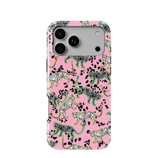 Applicable to iPhone 16/13 Pro Max Leopard Pattern iPhone 15 Film 17 Air Phone Cases - Two-in-one Matte Finish