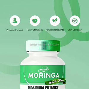 Harga grosir OEM Label pribadi 100% murni daun <span class=keywords><strong>Moringa</strong></span> organik kapsul ekstrak suplemen Herbal untuk dijual - Product Image 3