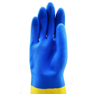 Guantes de neopreno de manga larga unisex, impermeables y resistentes a químicos, guantes de trabajo de seguridad de fabricante para uso industrial - Product Image 5