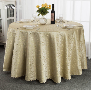 Nappe jetable en polyester jacquard imperméable et anti-taches pour mariages, fêtes, maison, banquets en plein air, tissu tissé - Product Image 1