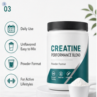 Créatine monohydrate en poudre pure naturelle, sans arôme, pour adultes, complément nutritionnel quotidien, vente en gros OEM d'usine
