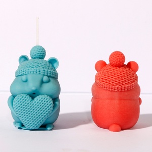 Molde de Silicona 3D para Velas de San Valentín, Molde de Silicona con Forma de Corazón y Ratón para Velas, Decoración del Hogar, Molde para Velas Aromáticas y Resina - Product Image 2