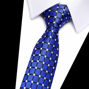 Cravatte in Poliestere e Seta per Uomo con Logo Personalizzato, <span class=keywords><strong>Cravatta</strong></span> Casual a Quadri <span class=keywords><strong>di</strong></span> Alta Qualità 7,5 cm per Cerimonie Nuziali - Product Image 2