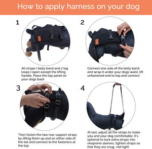 สายรัดพยุงหลังสำหรับสัตว์เลี้ยง,เสื้อช่วยยกสุนัขขาหลังพร้อมพยุงหลังเสื้อกั๊กพยุงหน้าอกมือจับแบบนุ่ม - Product Image 5