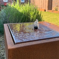 Fuente de Agua Decorativa de Acero para Interiores, Cascada para Jardín
