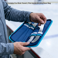 Sac de sublimation personnalisé pour lames de patins, avec fente pour carte d'identité, capacité de 2 paires de lames de hockey et de patins artistiques pour enfants, adolescents et adultes
