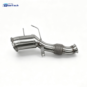 Tubo de Escape Turbo de Alto Flujo de Acero Inoxidable Pulido para B58 X5 X6 735 740 3.0T OPF, Mejora de Rendimiento - Product Image 1