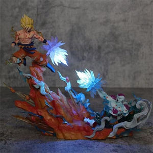 Avec Lumière <span class=keywords><strong>DBZ</strong></span> Majin <span class=keywords><strong>Buu</strong></span> Son Goku Frieza Piccolo Battles Manga Collection Modèle Poupée PVC Anime Figure Statues Jouets Pour Enfants - Product Image 3