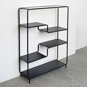 Étagère multifonctionnelle à 4 niveaux en métal et en verre pour le salon, le bureau et la <span class=keywords><strong>cuisine</strong></span> avec étagères en métal. - Product Image 5